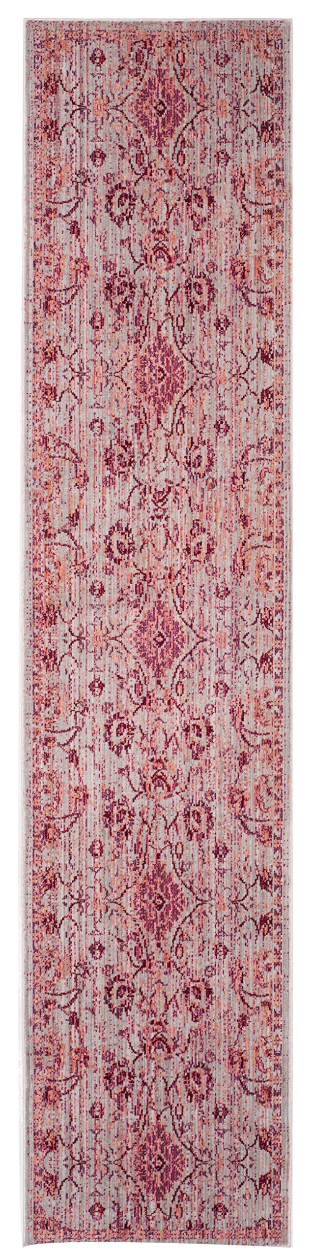Safavieh Craft Art-Inspired Indoor Woven Runner Area Rug, Valencia Collection, VAL103, in Fuchsia / Multi, 69 X 244 cm for Living Room, Bedroom or Any Indoor Space