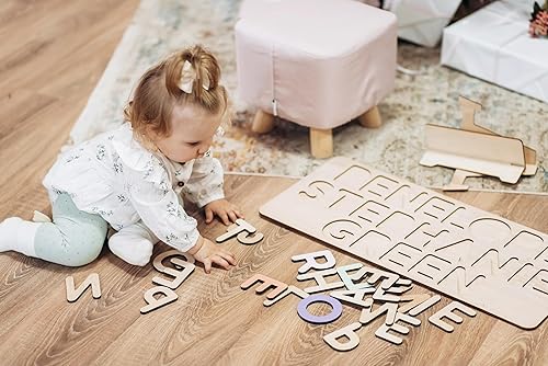 Wooden Three Name Puzzle for Kids Personalized Puzzle for Baby