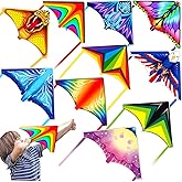 TCVENTS 8 Pack/20 Pack Mini Kites for Boys Girls 3-5 6 7 8 Gift & Party Favors, Finger Launcher Kites Easy to Fly Ejection Kite for Kids Teens Ages 4-18 Beach Park Backyard Outdoor Sports Flying Toys