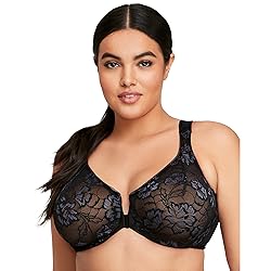 Glamorise Full Figure Plus Size Lacey T-Back