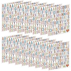 1470 Letter Stickers 15 Sheets Alphabet Stickers