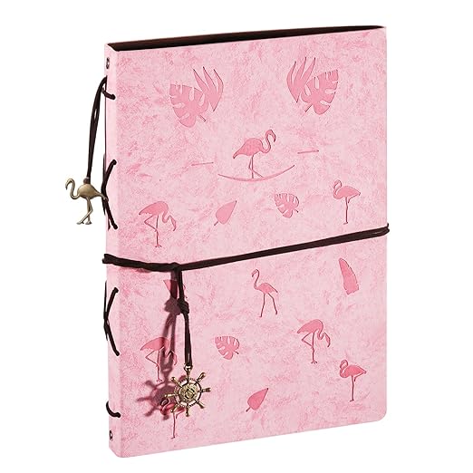 XIUJUAN Fotoalbum zum Selbstgestalten Leder Scrapbook Album Schwarze Seiten Fotobuch Fotoalben zum Einkleben, Valentinstag Ge