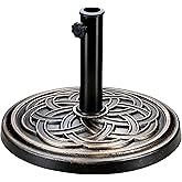 InfiniPower Outdoor Patio Umbrella Table Umbrellas with Push Button Tilt/Crank, UV Protection Waterproof for Garden Deck Backyard Pool,