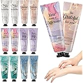 12pcs Mini Body Lotion Bulk Employee Appreciation Gifts for Coworker Teachers Valentines Day Inspirational Travel Size Dry Skin Hand Cream Lotion for Staff Team Women Men