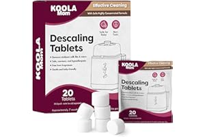 KOOLERTHINGS Official Detergent Washing Tablets for Momcozy, Baby Breeza, Grownsy & All Bottle Washers - Fragrance-Free Cleaner for Bottles & Pump Parts - 120 PCS (Descaling Tablets 120)