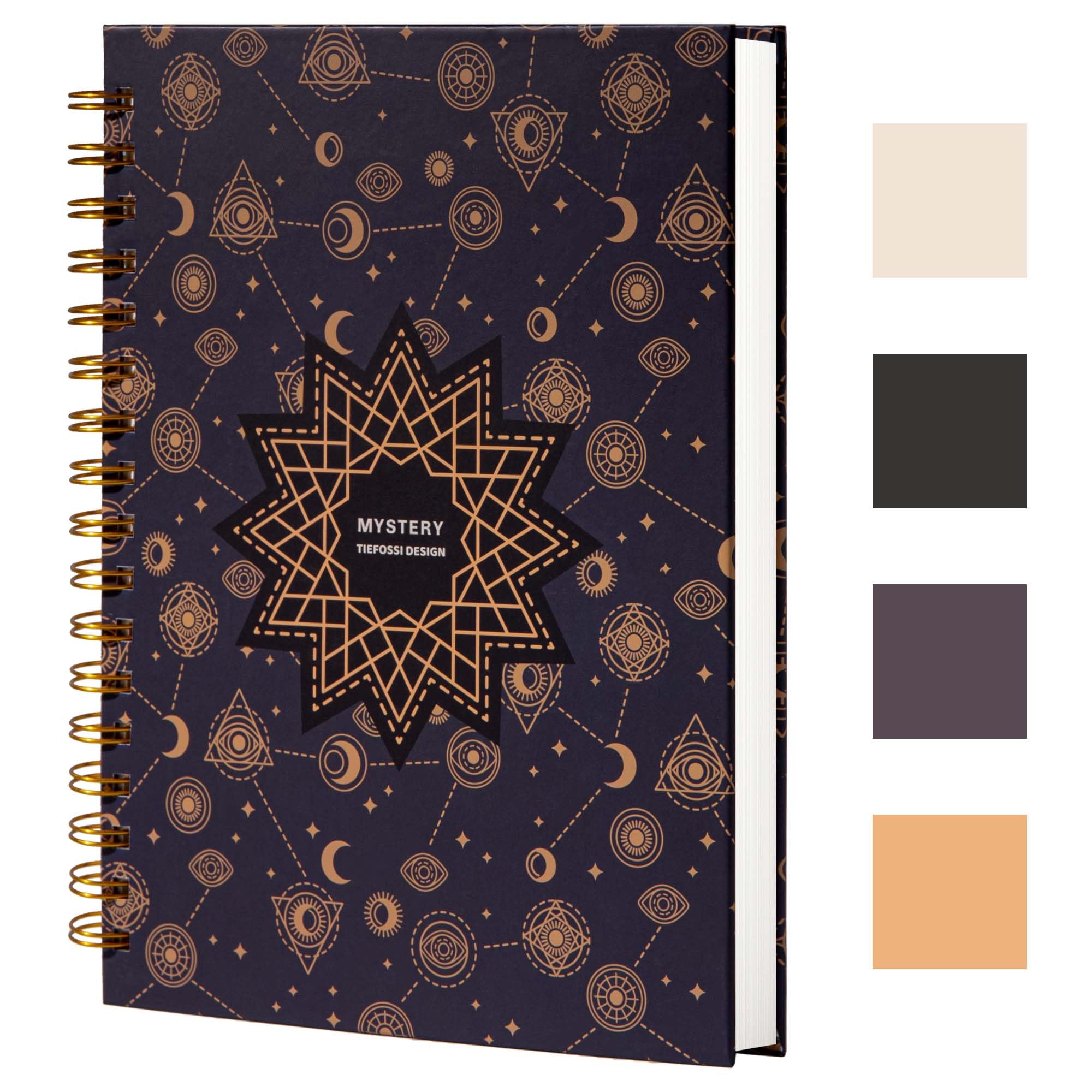 TIEFOSSI Spiral Notebook Journal - College Ruled/Line Spiral Diary 237 x 178 mm - College Rule - Office Journal - B5 Letter Notebook for Work Study - 100gsm Thick Paper 200 Pages