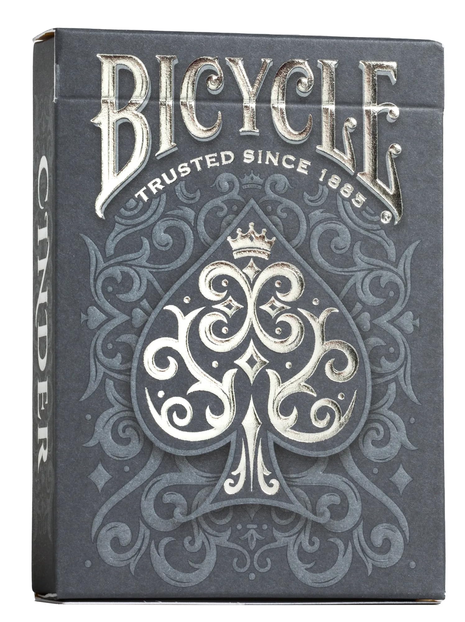 Bicycle Cinder Playing Cards - 1 Deck, Air Cushion Finish, Professional, Superb Handling & Durability, Great Gift For Card Collectors, Grey