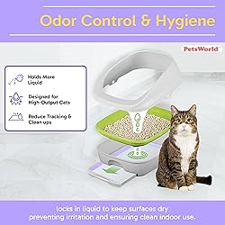 PETSWORLD Fresh Scented Cat Pads Refills for Tidy