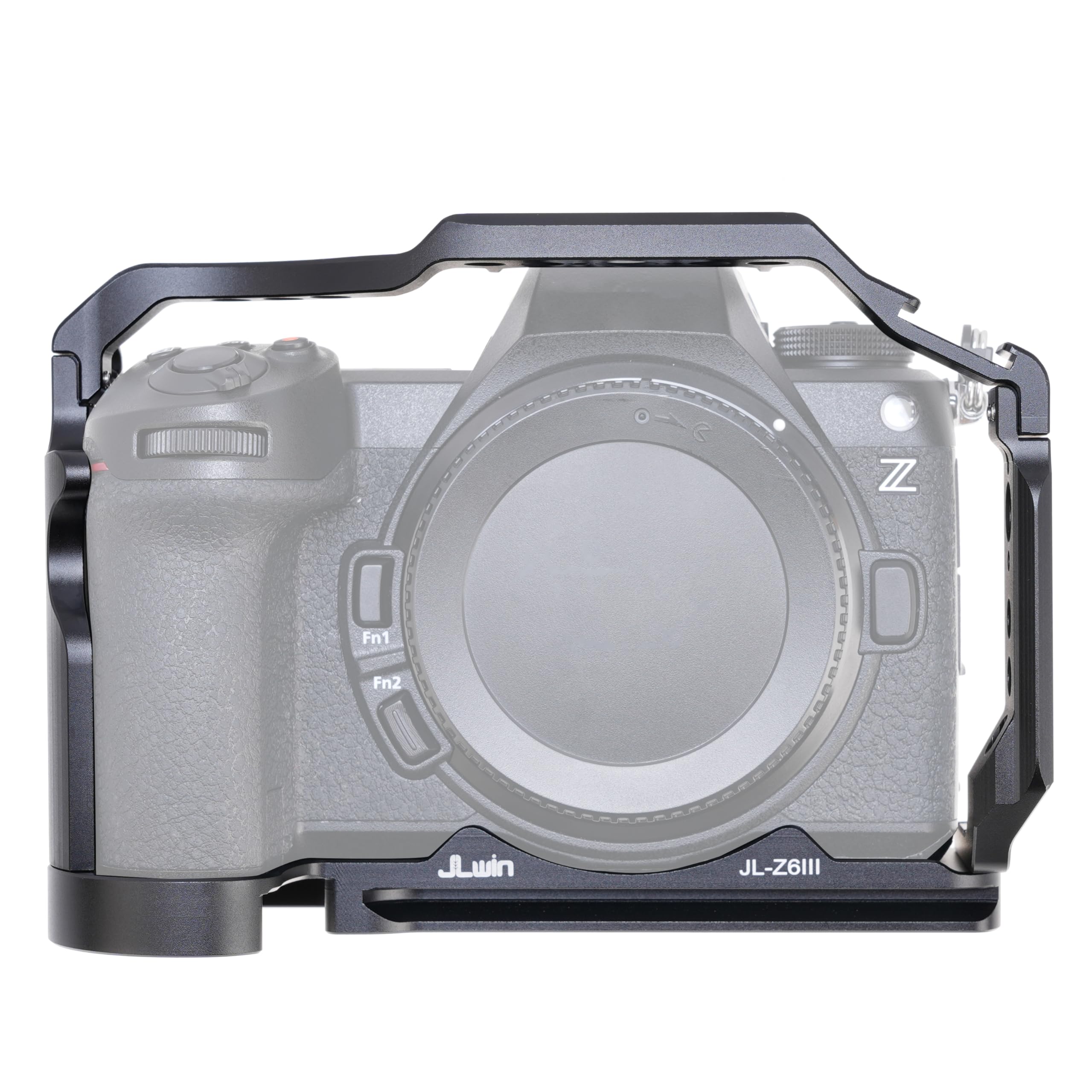 Photo 1 of Foto4easy Camera Cage for Nikon Z6III Camera,Quick Release Plate for Arca-Swiss,1/4" & 3/8" Screw Holes and Cold Shoe Mount for Accessories