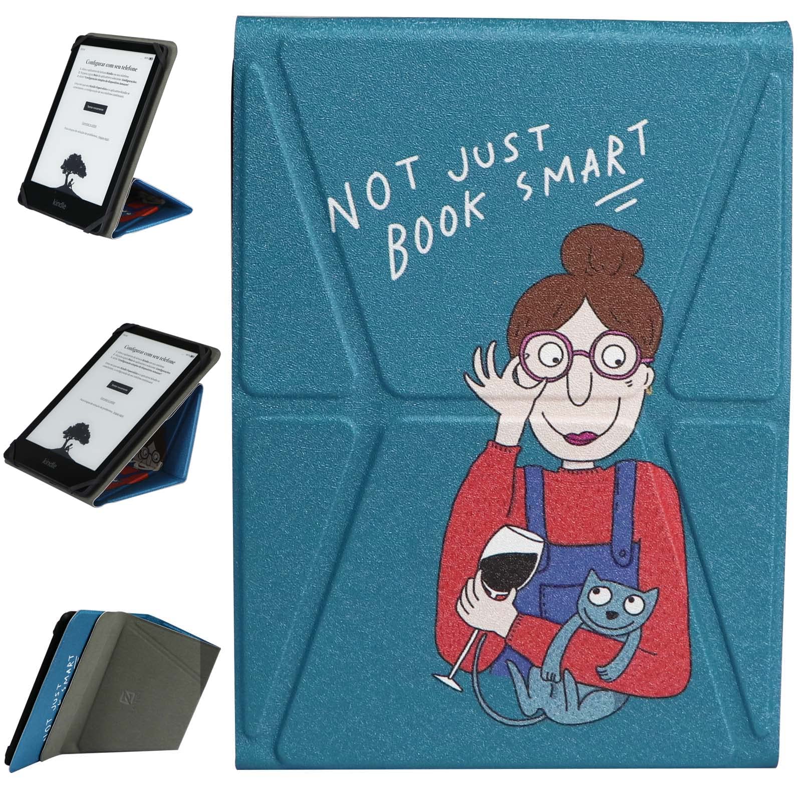 ZhaoCo Universal Case Cover for 6''-6.8" eReaders Paperwhite/Kobo/Pocketbook/Sony Ebook Reader, Vertical and Horizontal Viewing - Lady