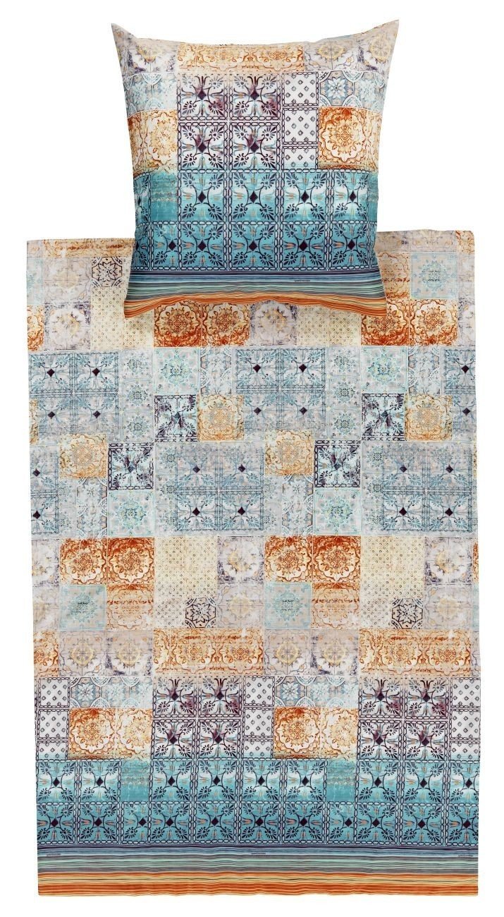 Bassetti Vietri Beige Cotton Bed Linen 200 x 200 x 1 cm