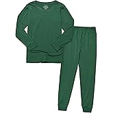 TongKiKi BABY 2T-10Y Toddler Kids Girls Boys Soft Comfy Viscose 2pcs Set Long Sleeve Plain Shirts and Pants Sets