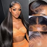 Hofun 30 Inch Straight Wigs Human Hair 13x6 HD Lace Front Wigs Human Hair | 180 Density HD Transparent Lace Frontal Wigs Huma