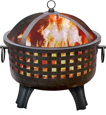 Amazon Com Landmann 26360 Garden Lights Savannah Firepit Antique