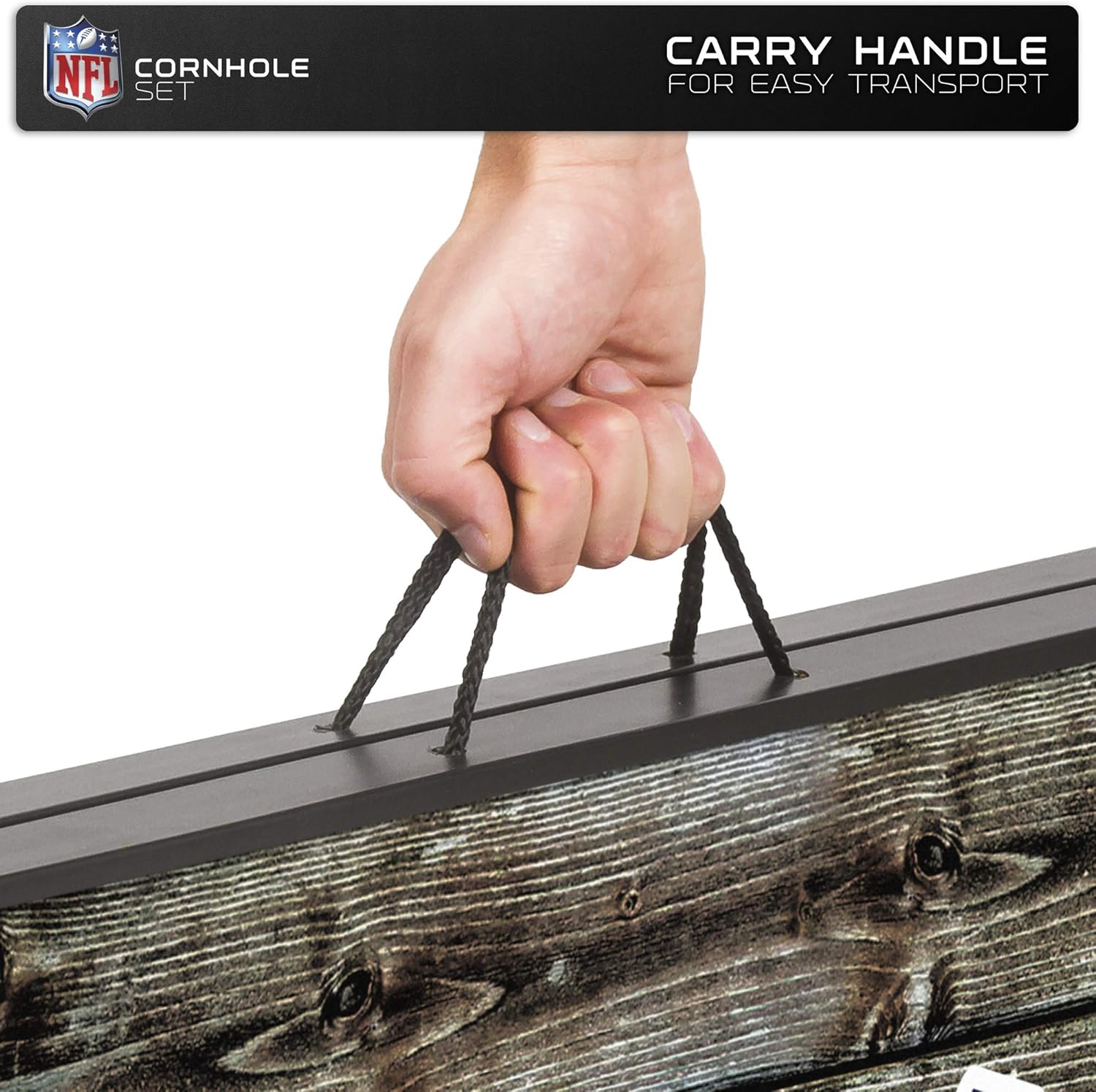 Wild Sports NFL Chicago Bears 2' x 3' MDF Deluxe Cornhole Set - with Corners and Aprons, Team Color: Sports & Outdoors