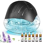 Water Based Air Purifier for Home with Essential Oil Diffuser and Humidifier Function, Rainbow Air Washer with LED Night Ligh