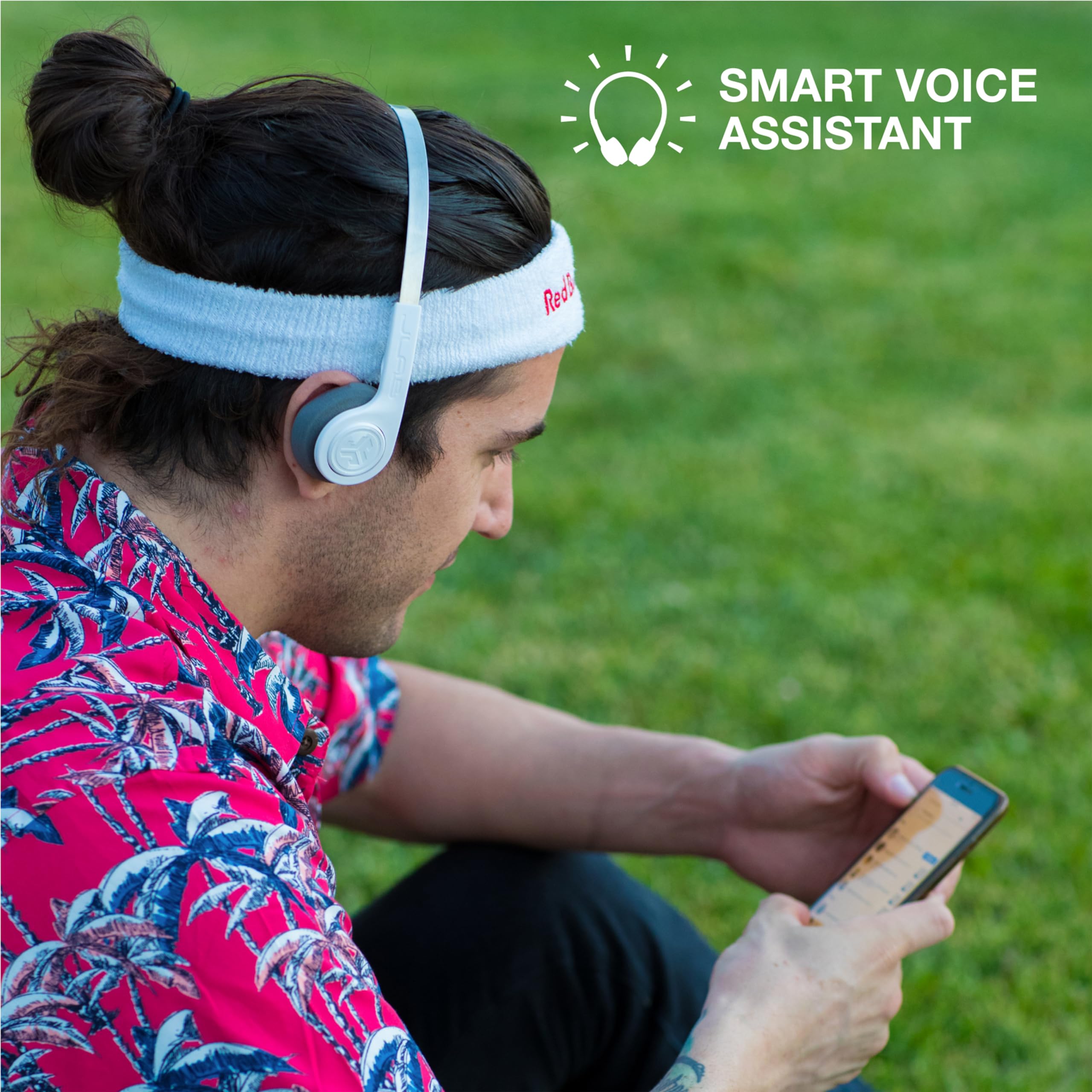 JLab Rewind Wireless Retro Headphones, Bluetooth 4.2, 12 Hours Playtime