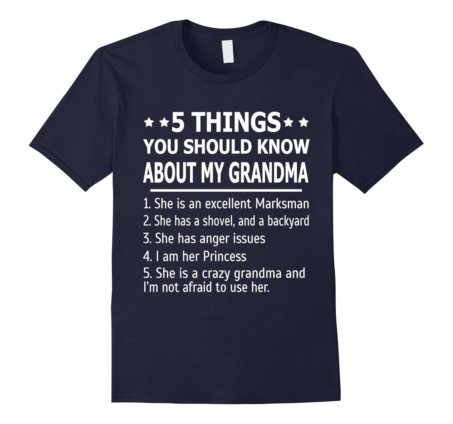 5 Things You should Know About My Grandma T-Shirt-ANZ