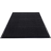 Guardian - 74030535 Silver Series Indoor Walk-Off Floor Mat, Vinyl/Polypropylene, 3'x5', Black