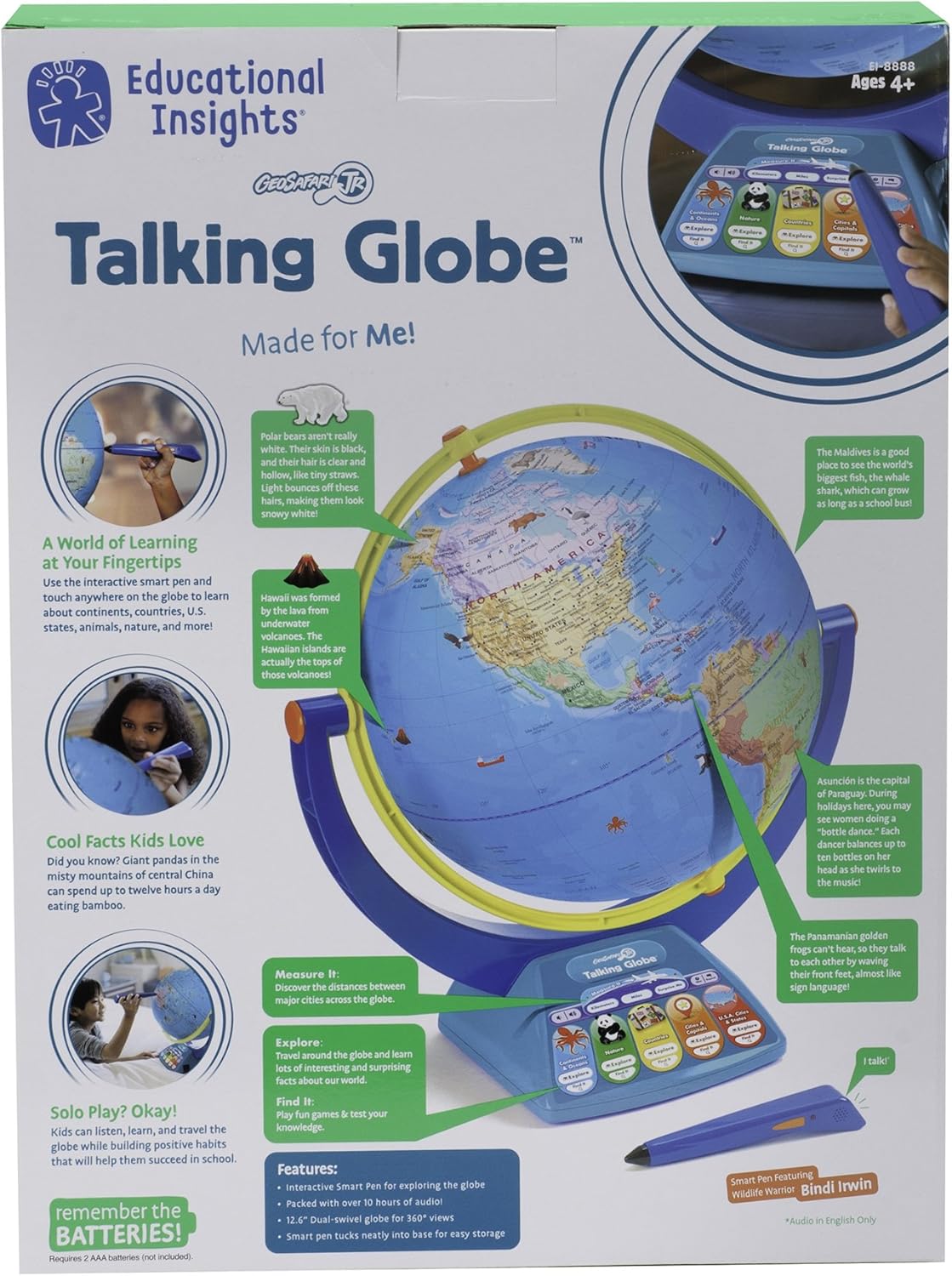 interactive talking globe