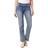 WallFlower Luscious Curvy Bootcut Mid-Rise Insta Stretch Denim Juniors Jeans for Women, Venus, 0