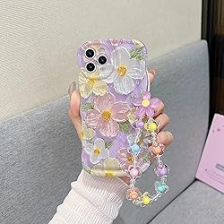 for iPhone 11 Pro Curly Wavy Case, Cute Colorful