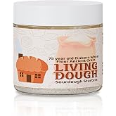 75 Year Old Ancient Grain Einkorn Fresh Sourdough Starter Culture 3.5 Oz | Easy to Use, Active &amp; Live Organic Sourdough Starter for Artisan Bread, Pizza Dough, Waffles, Homemade Bread Recipes &amp; More