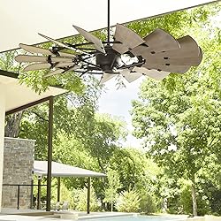 Quorum 196015-9 Windmill Ceiling Fan in Galvanized