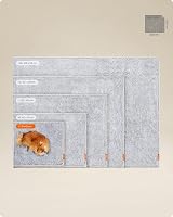 Feandrea Waterproof Dog Blanket Long Plush 73 x 63 cm Grey Ombré S view 5