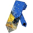 Three Rooker Art Ties Mens Van Gogh Cafe Painting Necktie