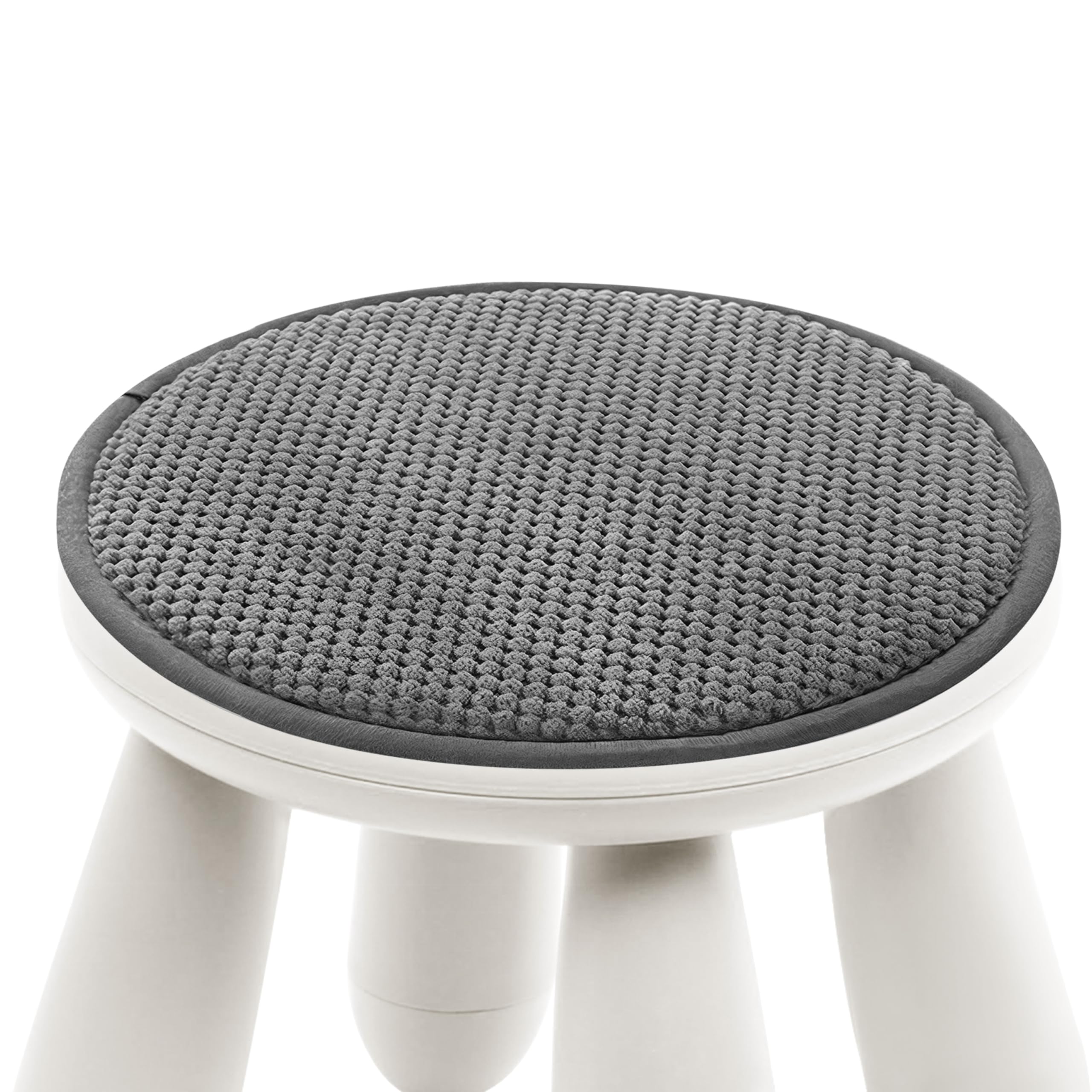 Photo 1 of 10 Inch Round Seat Cushion Pads ONLY for Kid, Circular Chair with Elastic Tie Closure, Circle Minimalist Style for Children Barstool Home Dining Decor Outdoor Indoor, Composite Sponge Foam, No Chair