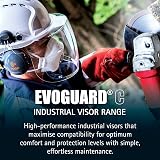 JSP EVOGUARD C1 Industrial Visor Face Shield Clear Eye Protection EN 166 EN 172 view 2