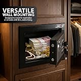 ZENO Digital Safe 6.6L with Keypad Dual Bolts Wall Mount Fire Resistant view 8