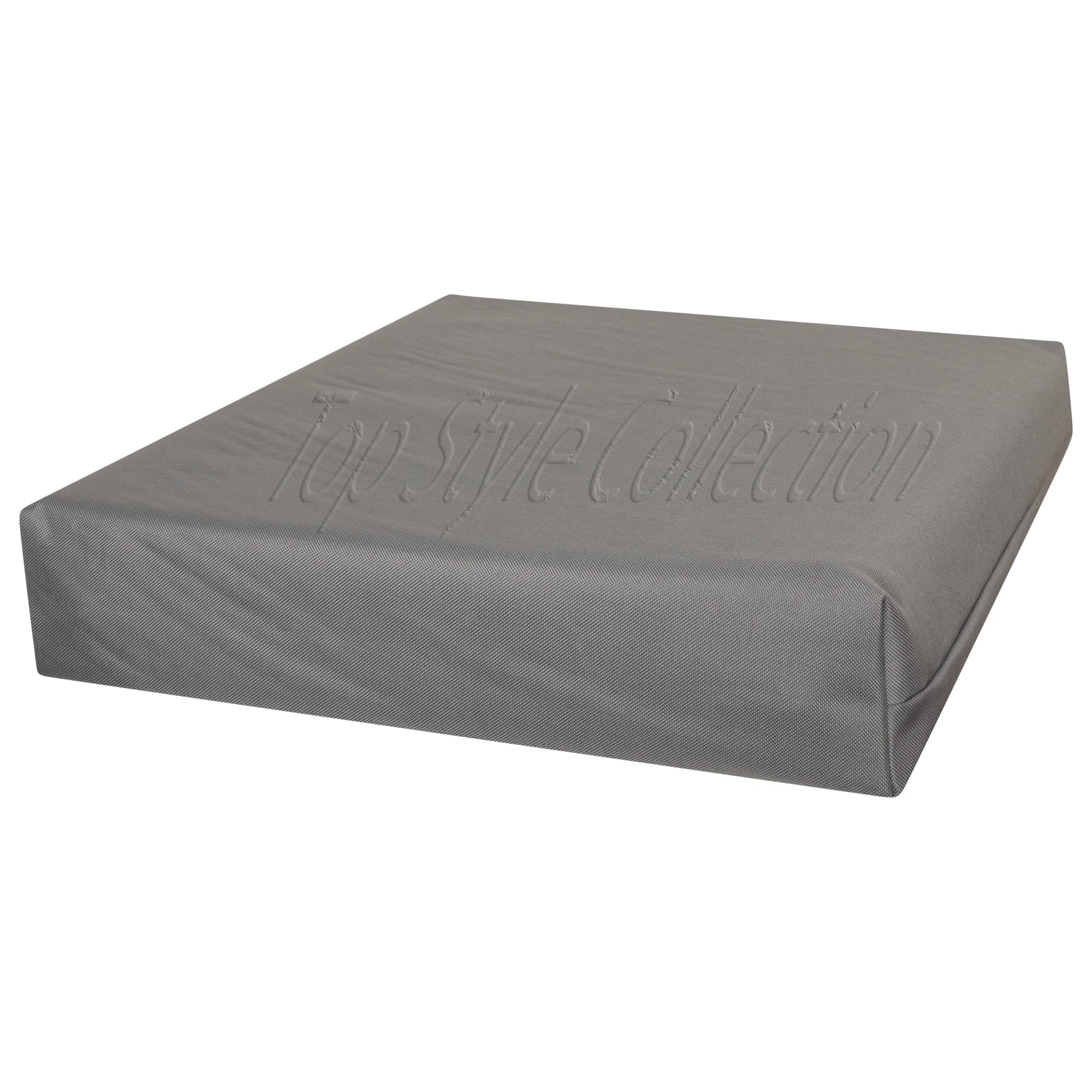 TOP STYLE COLLECTION Waterproof Chair Cushions Seat Pads Cushion Pad Indoors Outdoors Water Resistant Material Kitchen Dining Living Room Patio Garden Office Coffee Shop (20" x 20" x 4", Grey)