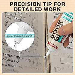 Book Glue, Dries Clear & Flexible Book Binding Glue