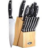 Oster Granger 14 Piece Stainless Steel Cutlery Set W/Wood Block