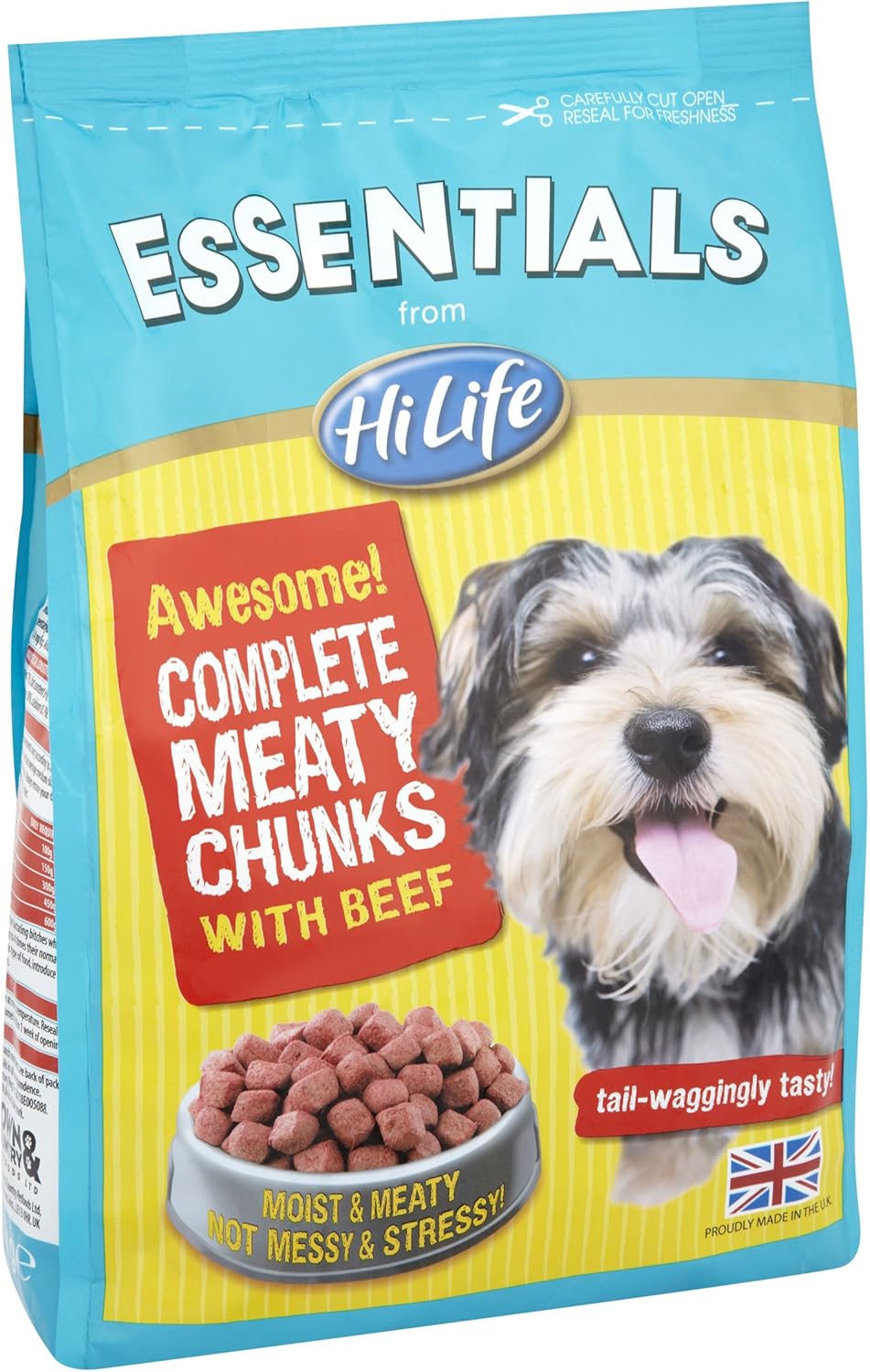 HiLife Essentials Dog Food Complete Meaty Chunks with Beef 1 Kg, Pack of 4 Amazon.co.uk Pet