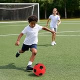 HTI Red Foam Football Size 5 20cm Indoor Outdoor Soft Sponge Ball view 3