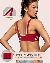 OEAK Womens Deep V Bras Wireless Comfortable Bra
