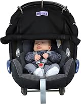 Dooky Sunshade Pram Shade Baby Car Seat Stroller Universal UPF 50+ Black view 6