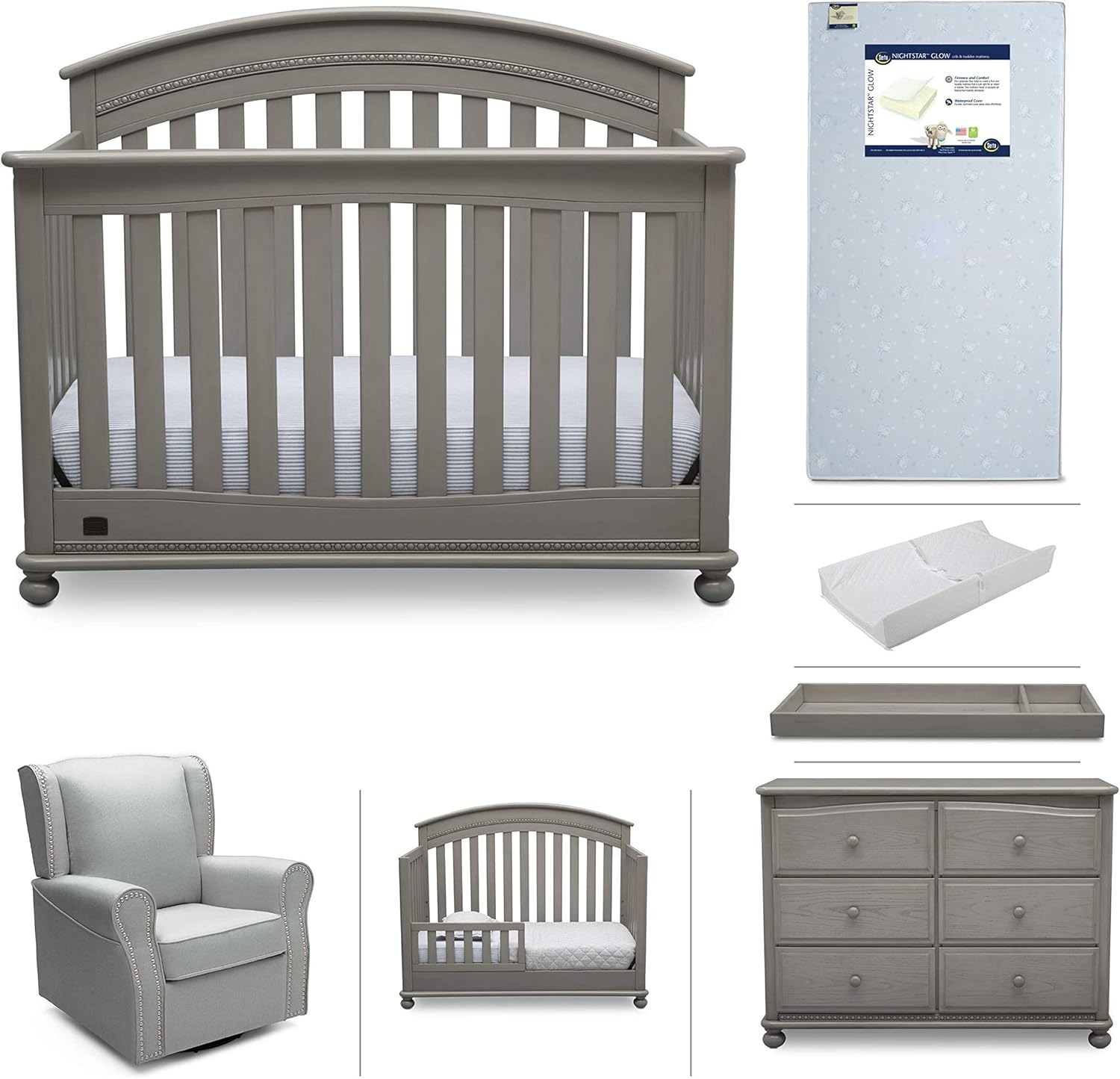 simmons kids bedford 5 piece nursery set
