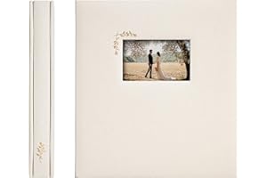 La Lente Premium Scrapbook Album – Acid-Free Photo Album with Writing Space – 100 Pages for Size 4x6 – Holds 500 Photos – Wedding, Baby, Travel & Family Memories