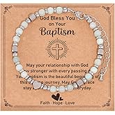 Kivosliviz Baptismal Gifts for Women Adult Friends Jewelry Teenagers Baptized Baptism Bracelet