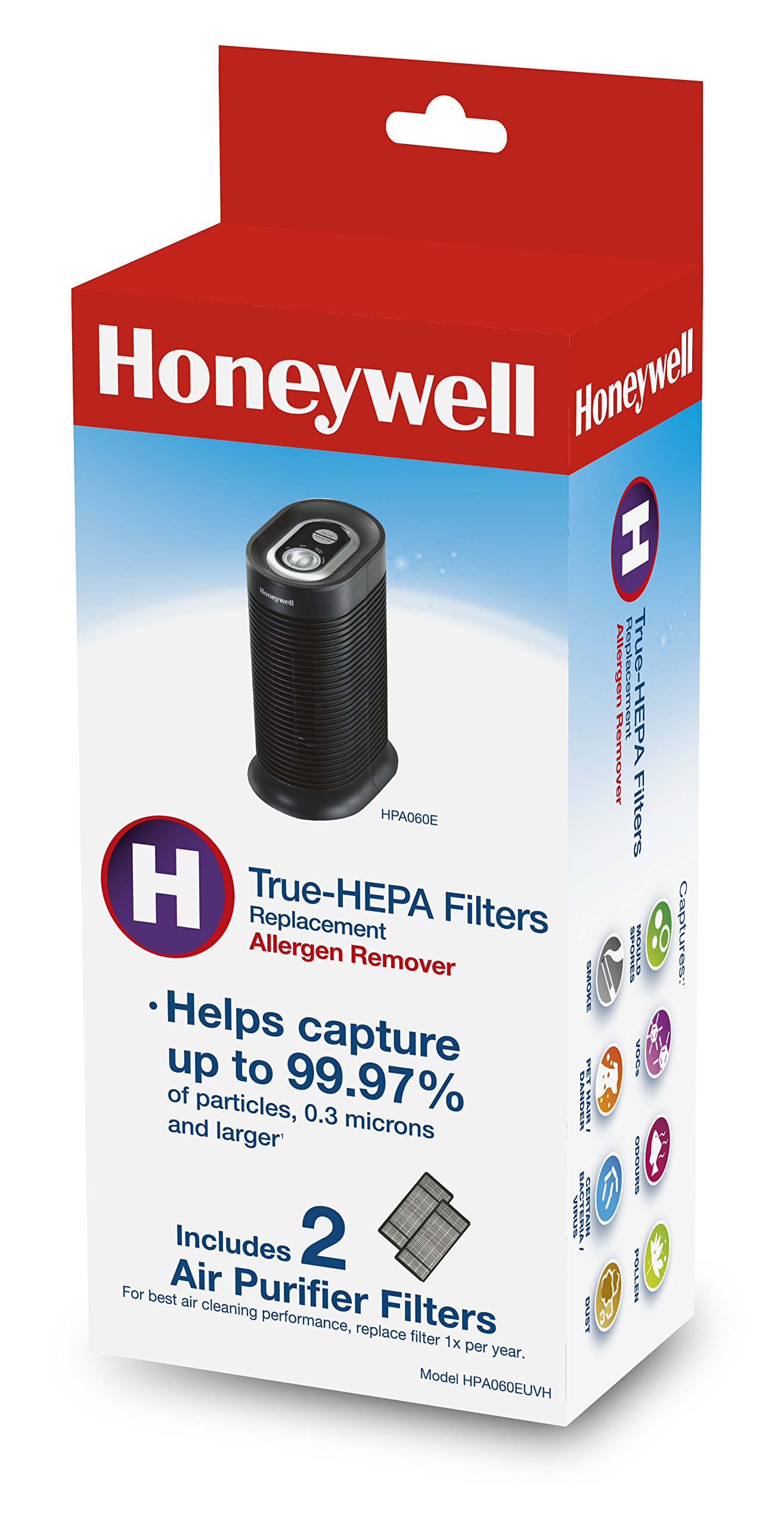 Honeywell HPA060EUVH True-HEPA Filter Compatible with HPA060E Air Purifier