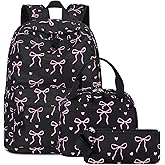 Backpack for Teen Girls Bookbags School Backpack with Lunch Box and Pencil Case 3 in 1 School Bags Set