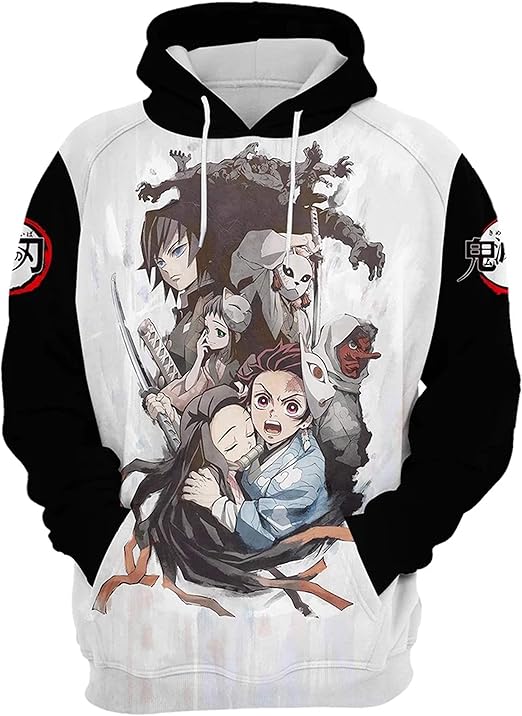 Amazon.com: Anime Demon Slayer Cosplay Hoodie, Men's 3D Print Hoodie Sweatshirt: Clothing