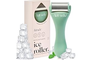 Kitsch Ice Roller for Face – Stainless Steel Face Ice Roller to Reduce Puffiness, Redness & Headaches – Cooling Facial Roller