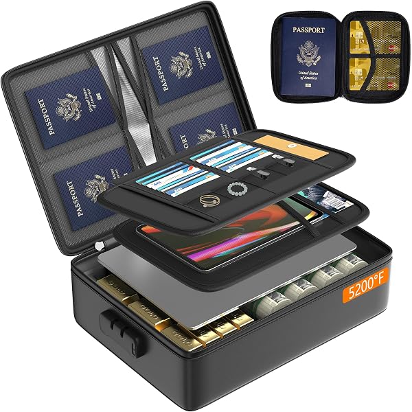 Amazon.com : Grothery 5200°F Fireproof Document Organizer with