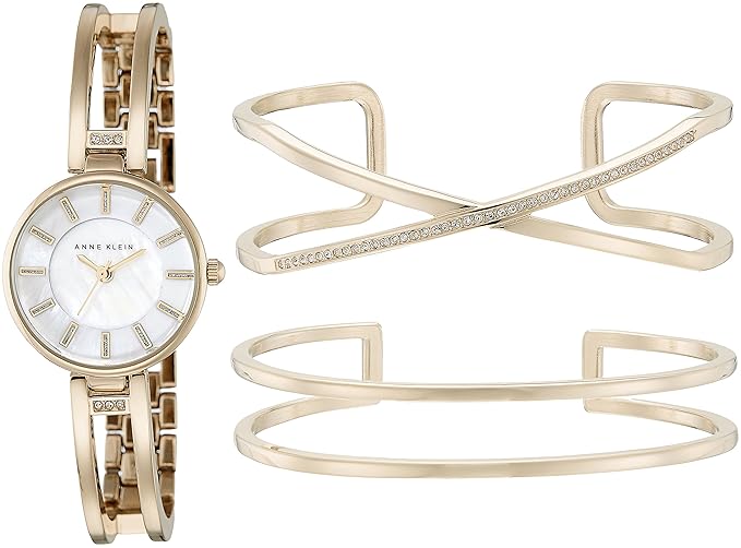 Anne Klein Analog White Dial Womens Watch - AKB2236GBSTJ