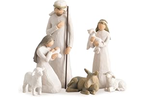 Willow Tree 6-Piece Nativity Set, Behold The Awe and Wonder of The Christmas Story, Build a Family Holiday Tradition with Cla